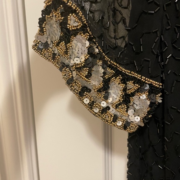 Vintage A.J Bari Black dress 1980s vintage - Picture 9 of 10